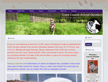 Tablet Screenshot of grantcountyanimaloutreach.com